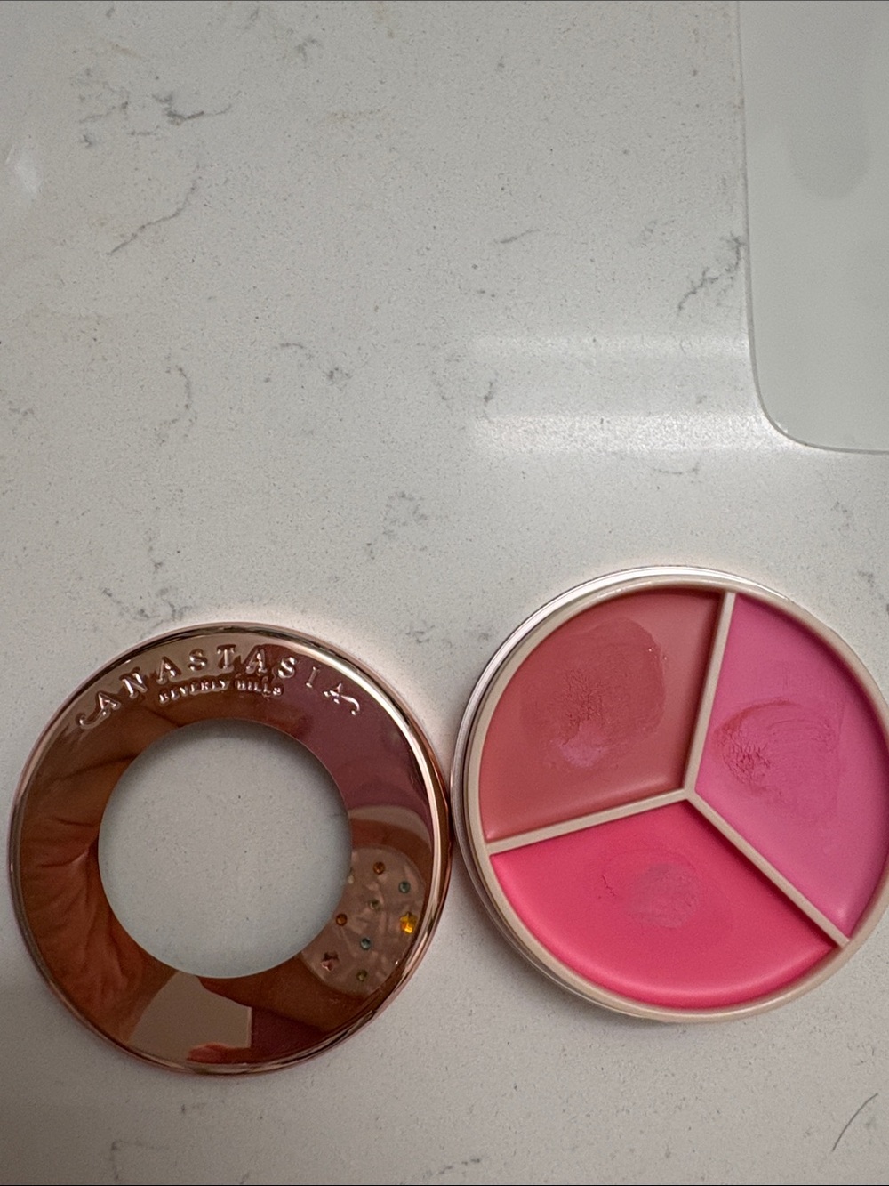 Anastasia Beverly Hills Cream Blush Trio — Soft Rose, Coral, Hot Pink